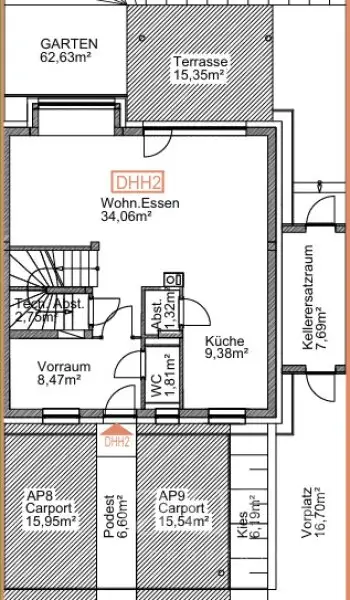 Moderne Doppelhaushälfte in Weinitzen bei Graz
