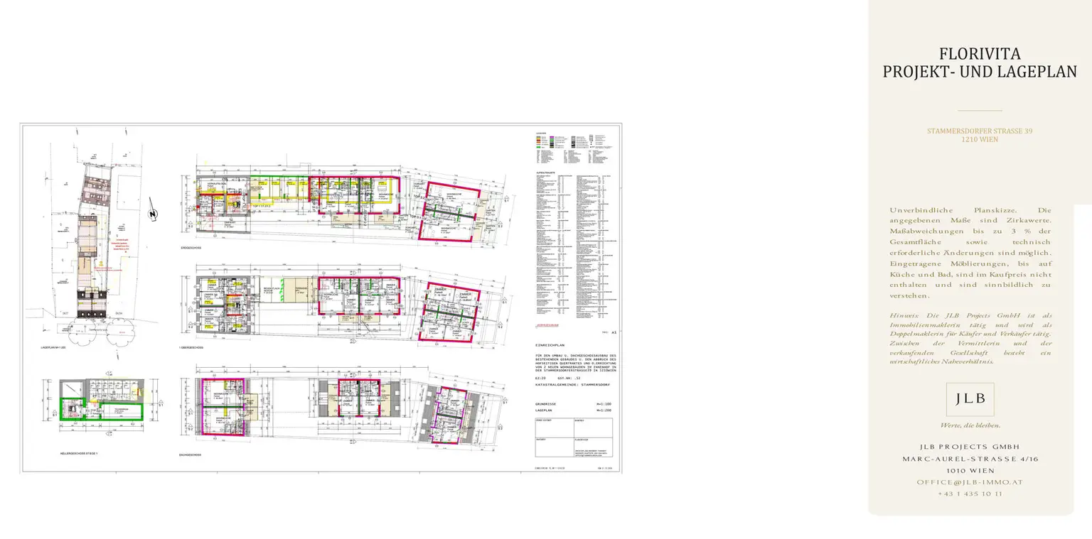 JLB Grundriss – Projekt- und Lageplan