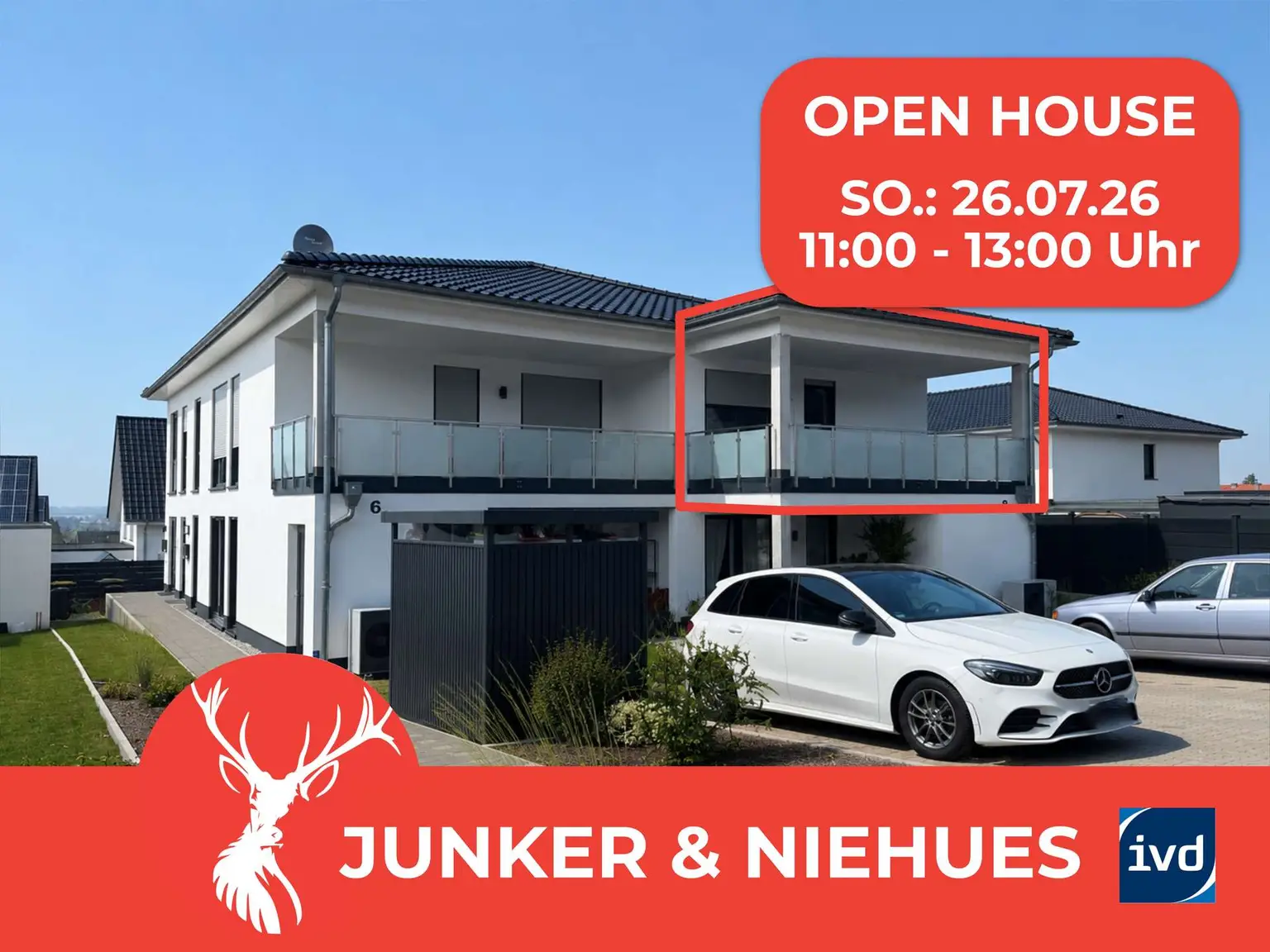 Provisionsfrei für Kaufende - Neubau 3-Zimmer-Wohnung in Lübbecke – Stilvoll, modern, einladend