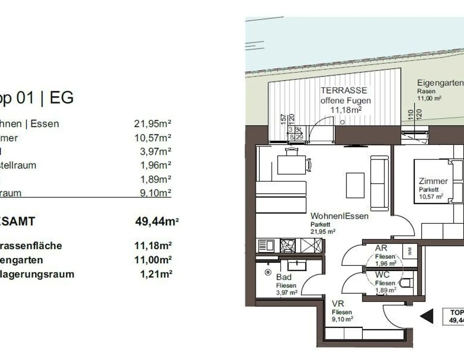 TOP 1 Gartenwohnung mit Flair in den Theresien Appartements