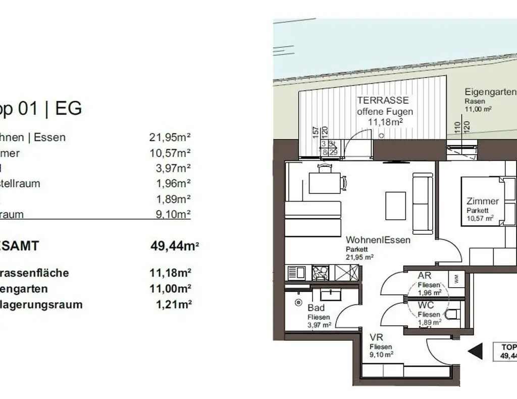 TOP 1 Gartenwohnung mit Flair in den Theresien Appartements