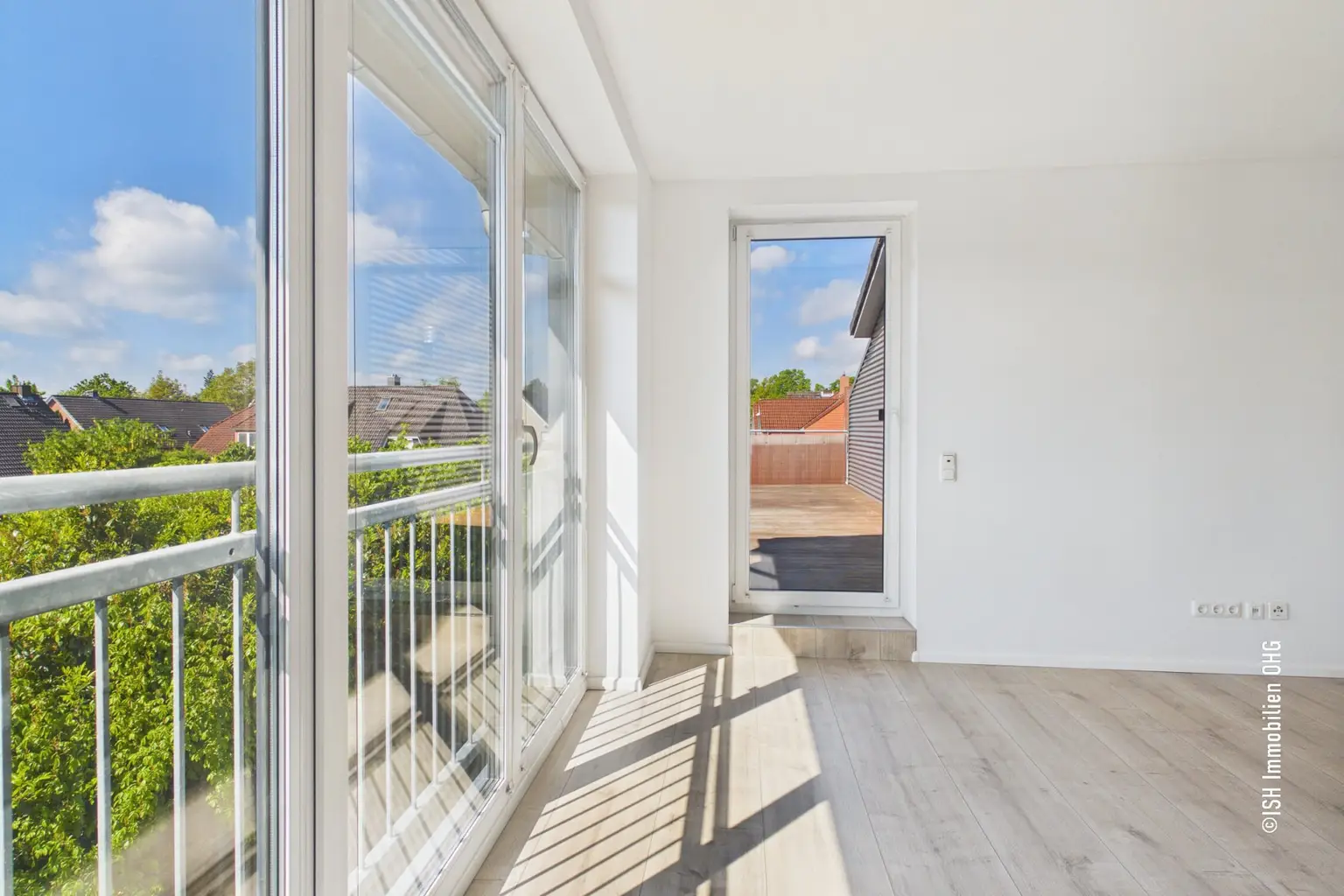 Weg zur Dachterrasse