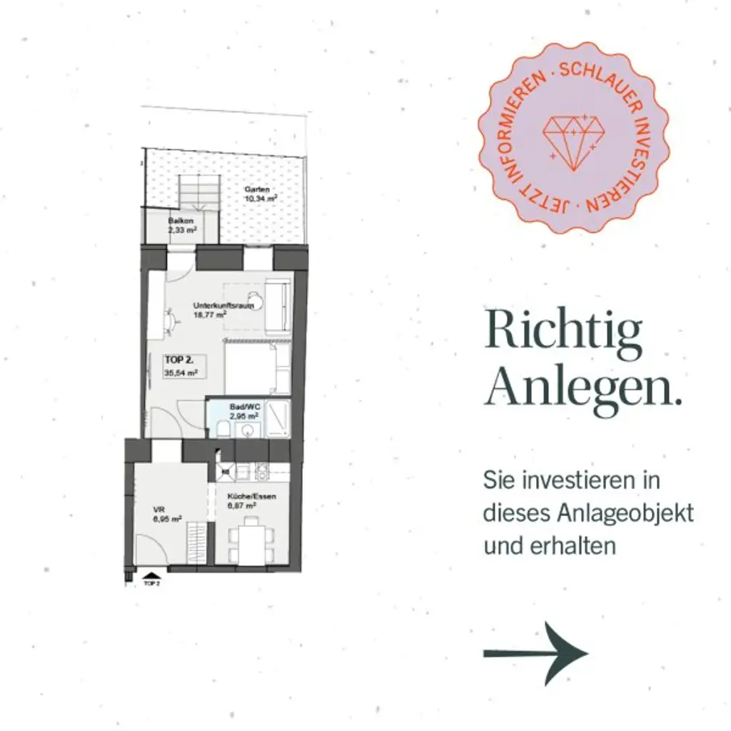 RENDITESTARKES ANLEGEROBJEKT MIT BEHERBERGUNGSWIDMUNG BEI SCHÖNBRUNN