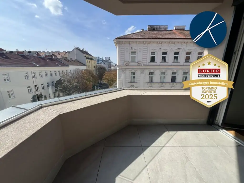 *Superprojekt: ''Über den Baumwipfeln" TOP 45 MIT ZWEI TRAUMHAFTEN WEST-LOGGIEN