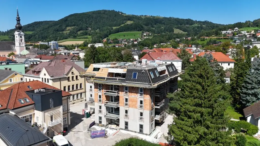 Neubauprojekt "STADTHAUS D2" Kirchdorf - Rohbau fertig
