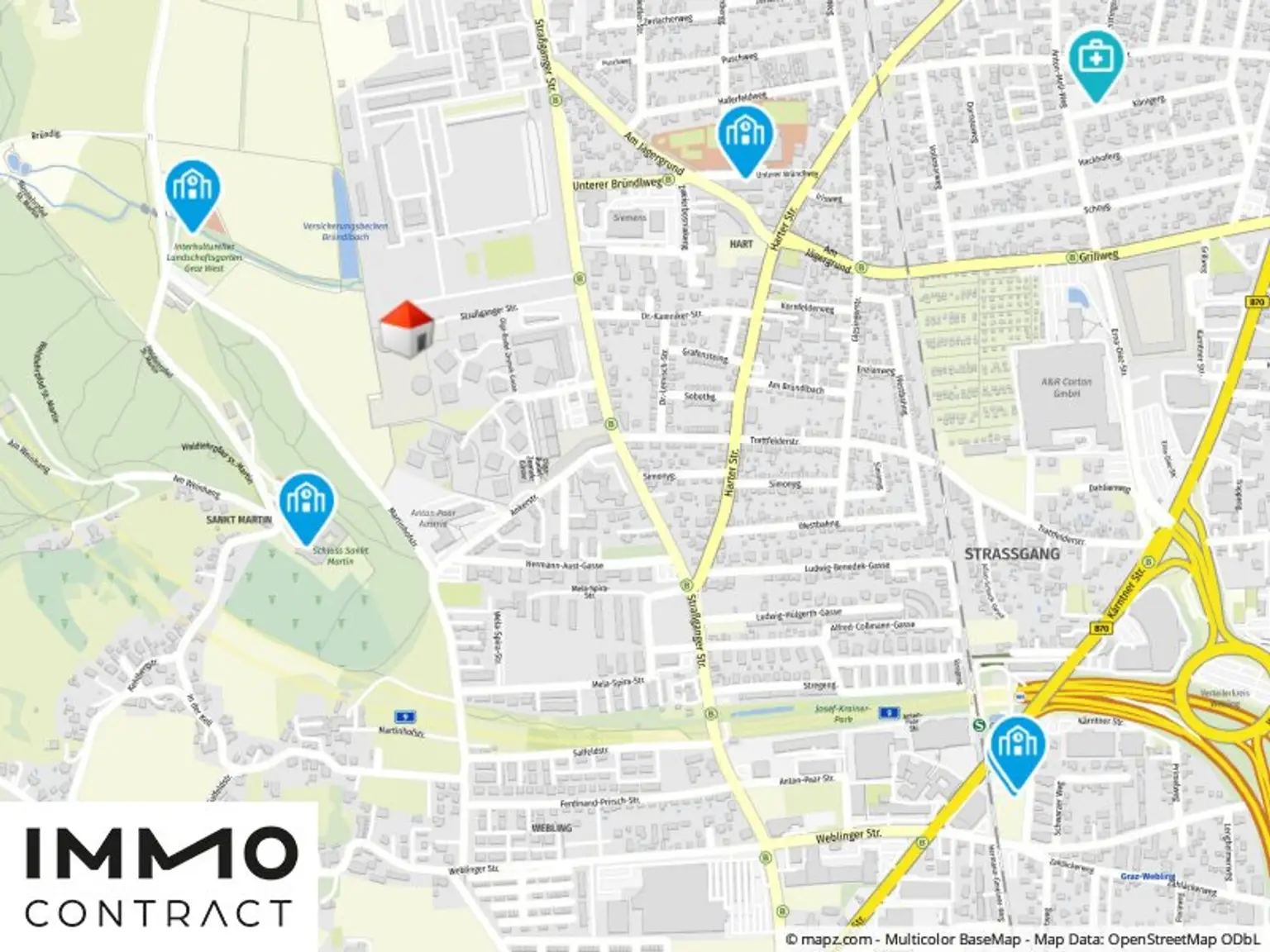 Geolyzer Kartenausschnitt