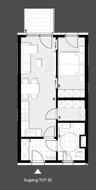 MODERNE 2-ZIMMER WOHNUNG BEIM WIENER PRATER