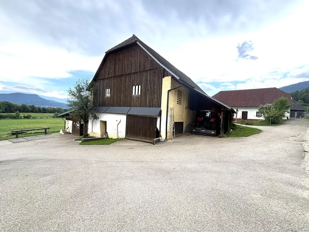 KLEINLANDWIRTSCHAFTLICHES JUWEL! CA.10 HEKTAR WALD! WIESEN! BETRIEBSFLÄCHEN!