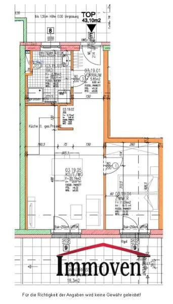 Sehr schöne und helle 2-Zimmerwohnung mit Terrasse!