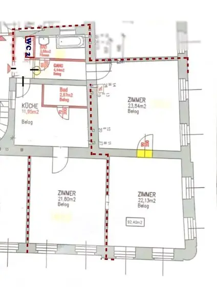 ++NEU++ Wohnen nach Wunsch: 93 m² Altbau-Traum zum Sanieren – Perfekt für Eigennutzer!  NÄHE AUGARTEN