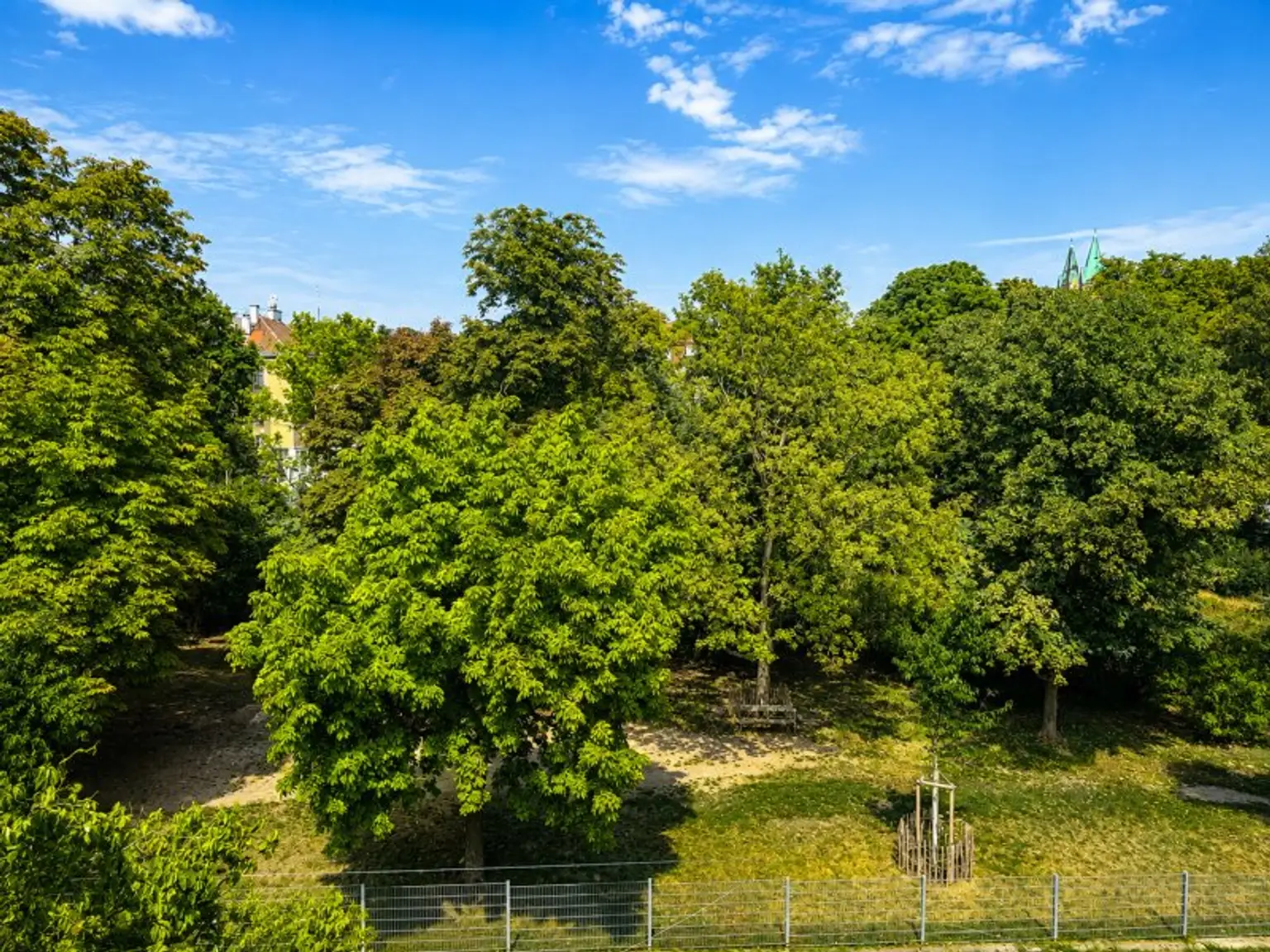 Ausblick in den Park