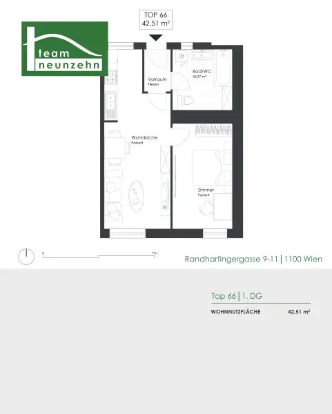 EIGENBEDARF ODER INVESTMENT MIT ca. 3,5% RENDITE! SEHR GUTER ZUSTAND! SANIERTE & MÖBLIERTE DACHGESCHOSS-WOHNUNG INKL. KÜCHE! SOFORT BEZIEH- ODER VERMIETBAR!