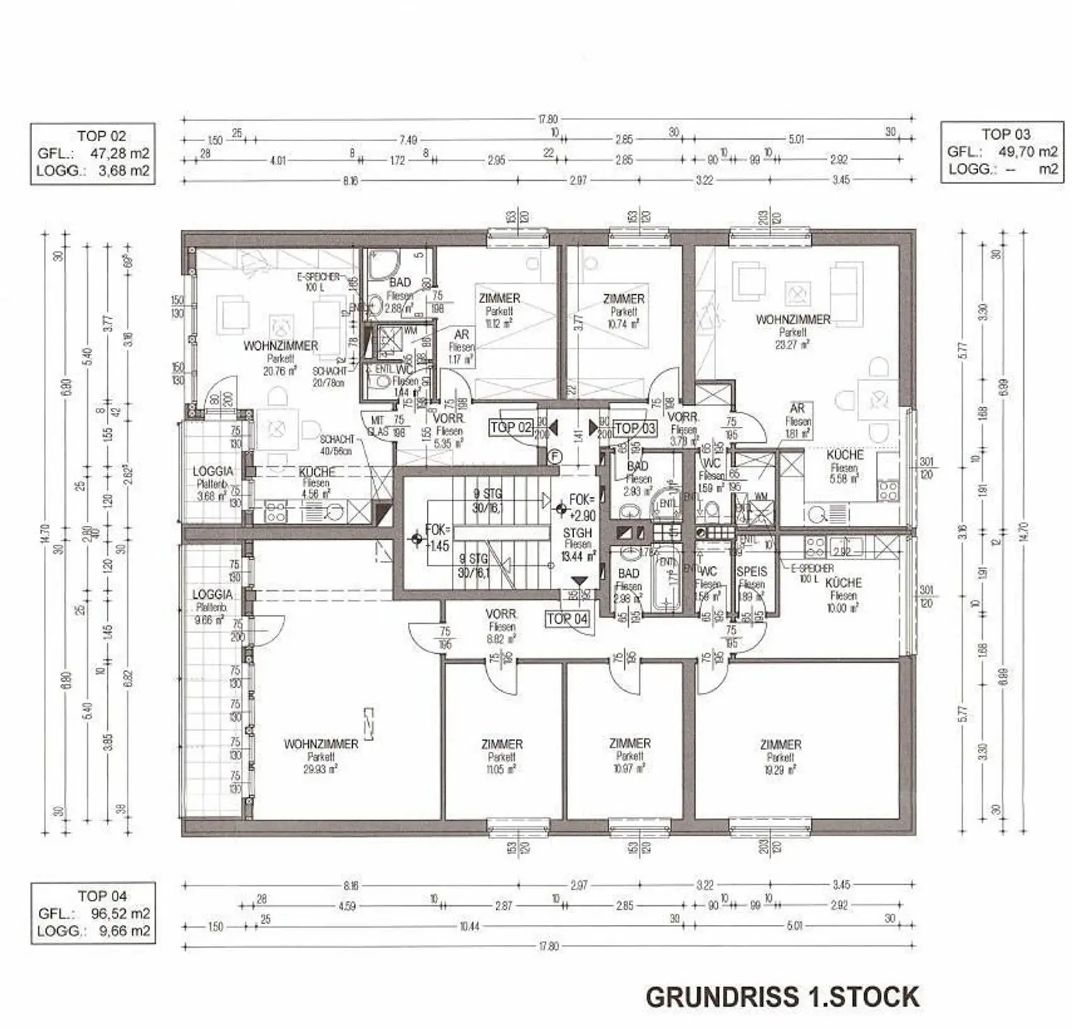 Grundriss Wohnhaus - 1