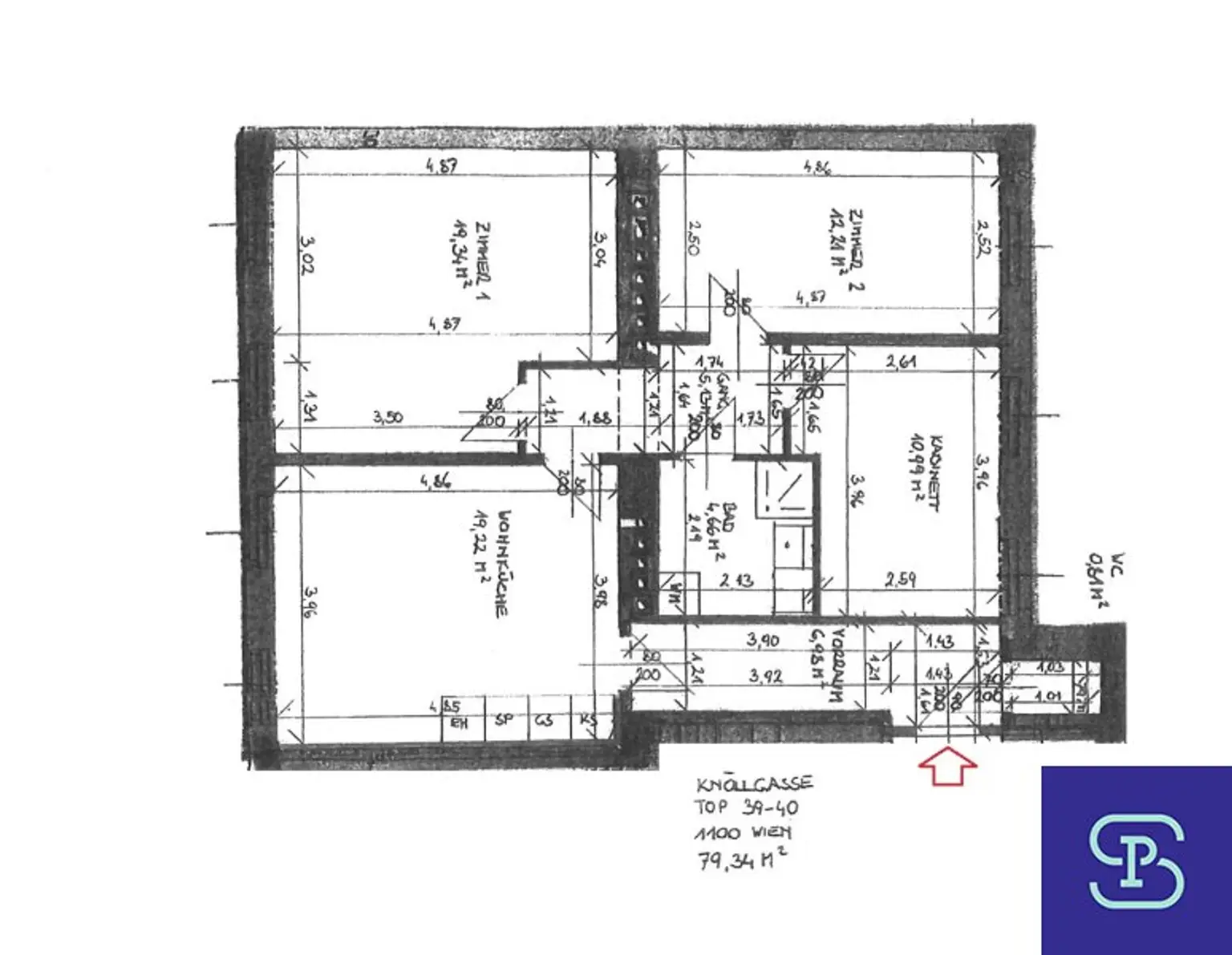 Provisionsfrei: Unbefristeter 80m² Altbau mit 4 Zimmern und Lift - 1100 Wien