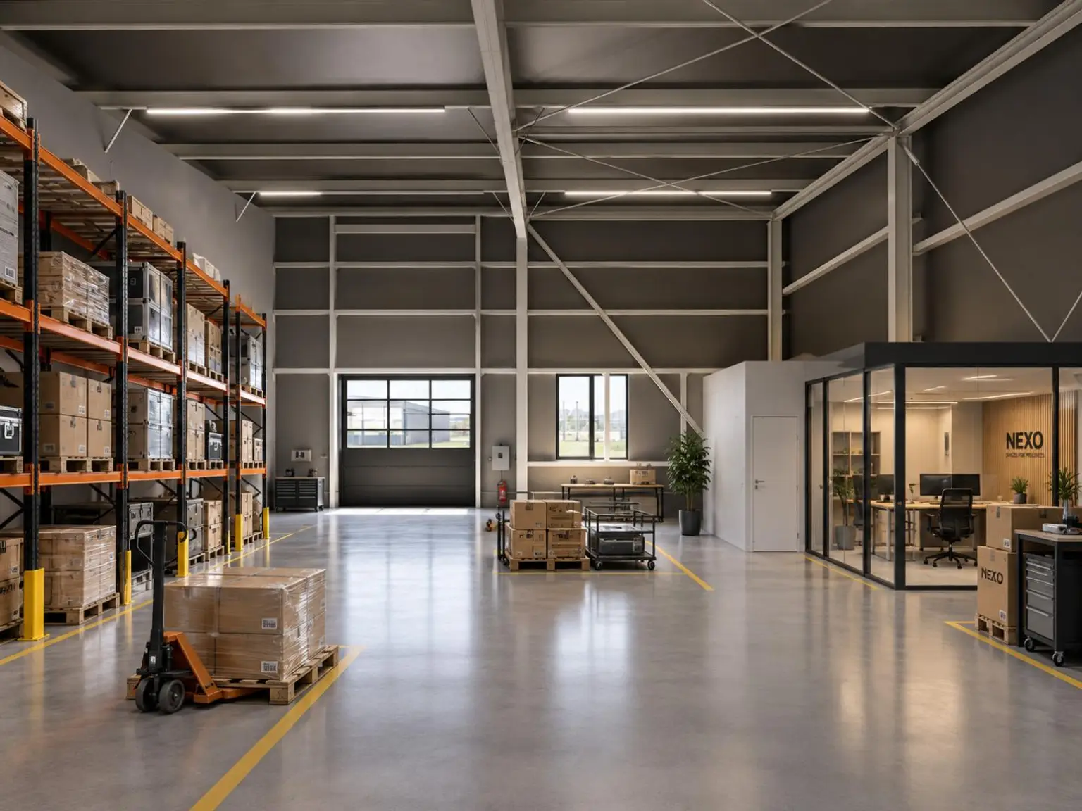Lager mit Büro
