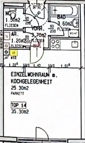 Charmante 1-Zimmer-Wohnung in 1110 Wien