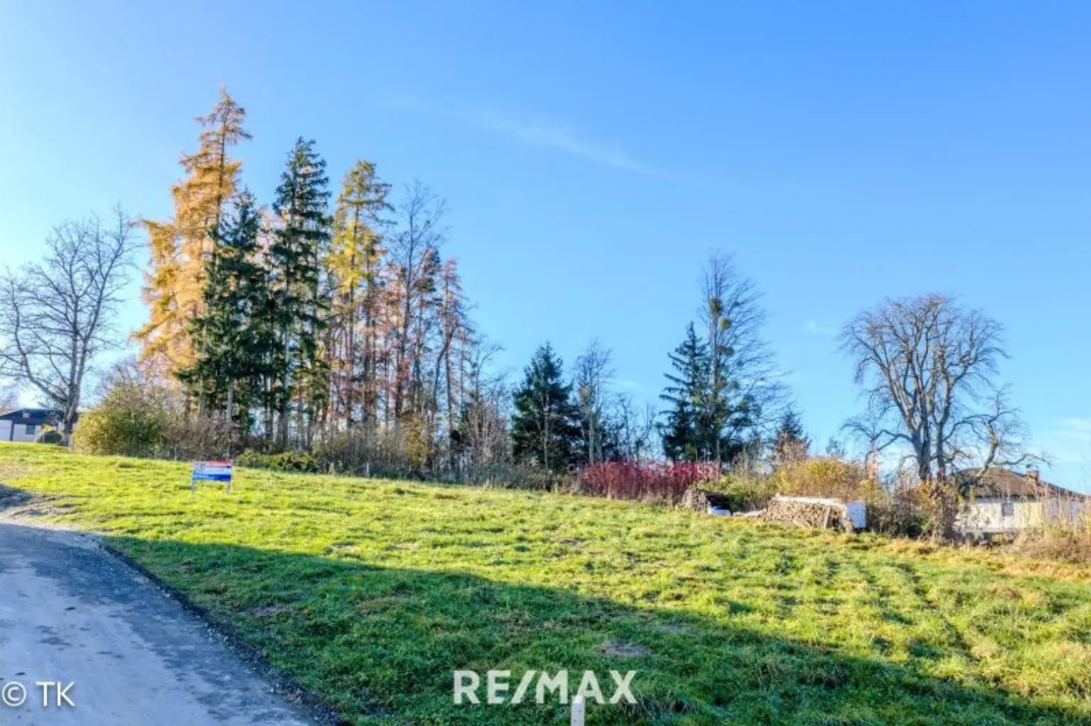 Blick aufs Grundstück