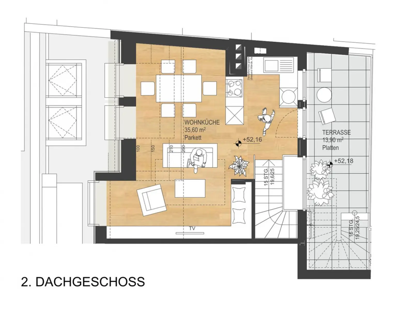 ÜBER DEN DÄCHERN WÄHRINGS | TOPLAGE NÄHE KUTSCHKERMARKT | EXKLUSIVE DACHGESCHOSSWOHNUNG MIT KLIMAANLAGE | TERRASSE | ERSTBEZUG