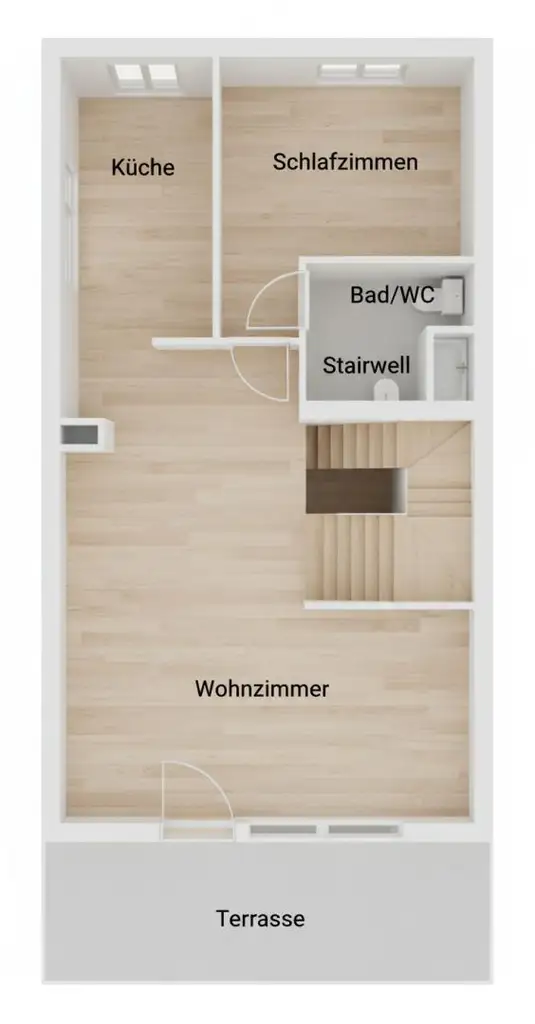 "Hoch wohnen, tief entspannen auf zwei Ebenen"