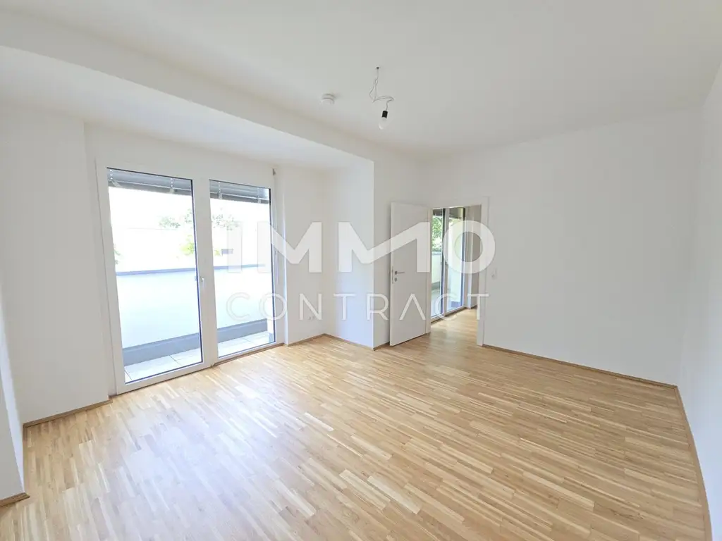 Neuwertige, geförderte 2 Zimmer-Wohnung mit Balkon in Eggenberg -  Eckertstraße 56a - Top 15