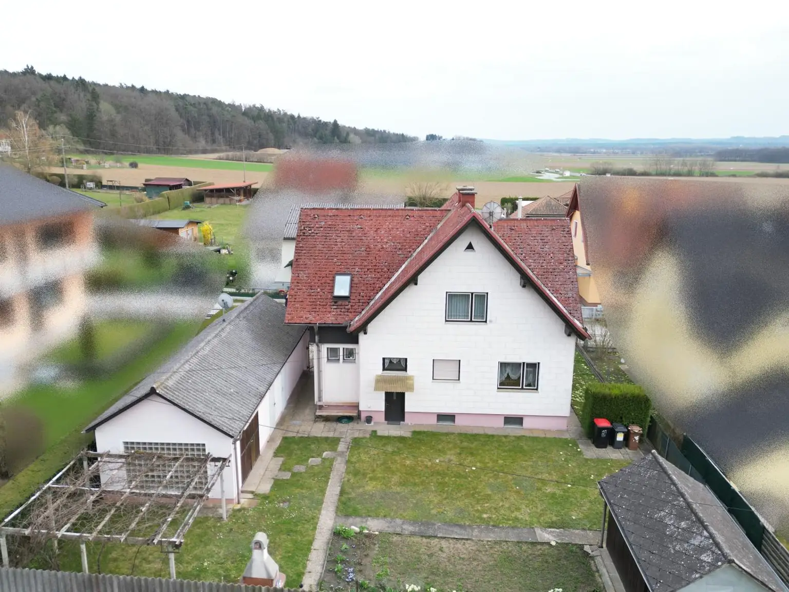 Gartenansicht Drohne