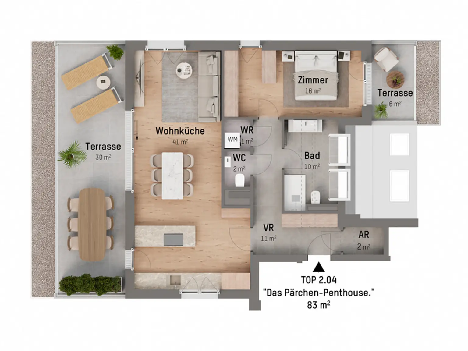 1210, Langenzersdorfer Straße, In Strebersdorf am Fuße des Bisambergs, 2-Zimmer-Eigentumswohnung