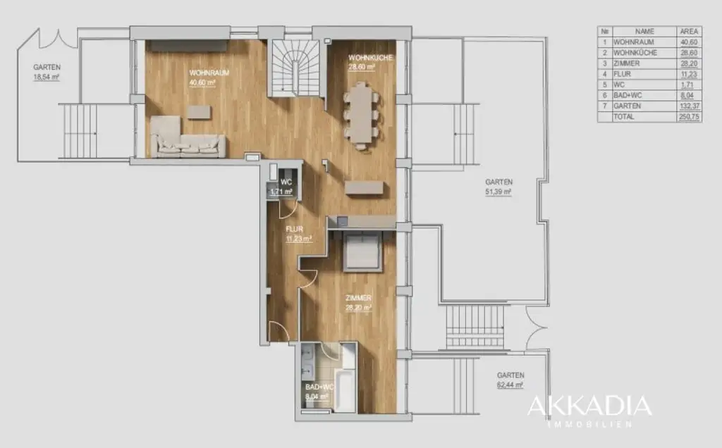 Exklusive Garten-Maisonette in revitalisierter Jugendstilvilla