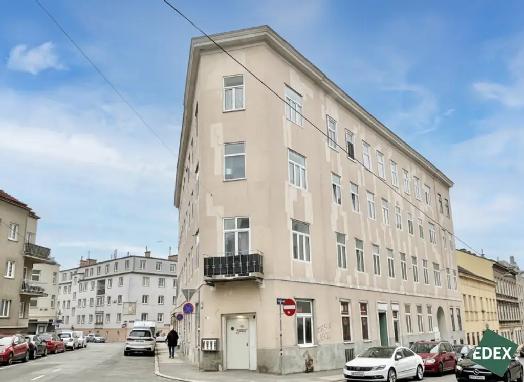 Sanierungsbedürftige 1,5-Zimmer-Altbauwohnung in guter Lage in Meidling