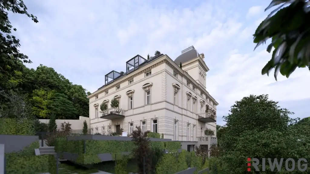 WIENTALBLICK | Lichtdurchflutete Wohnung in der historischen Villa Seutter mit 4,4m Raumhöhe & Blick auf denkmalgeschützte Linde | sanierungsbedürftig | + Garten optional