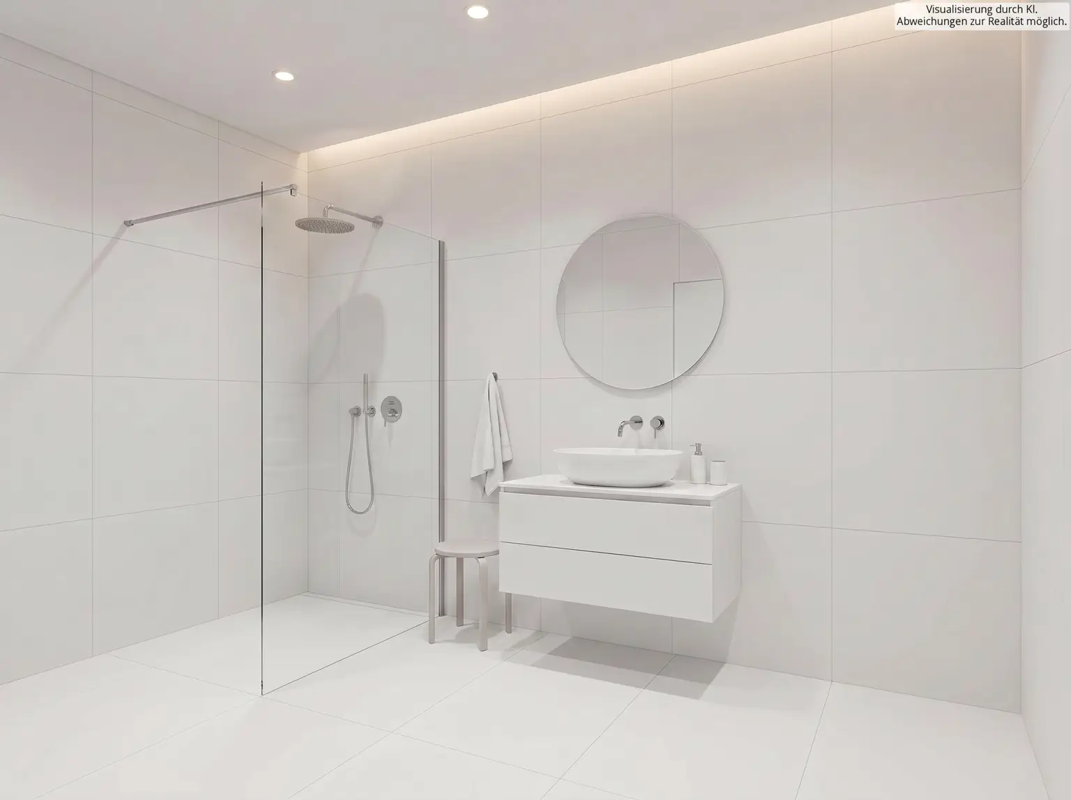 Badezimmer visualisiert mit KI