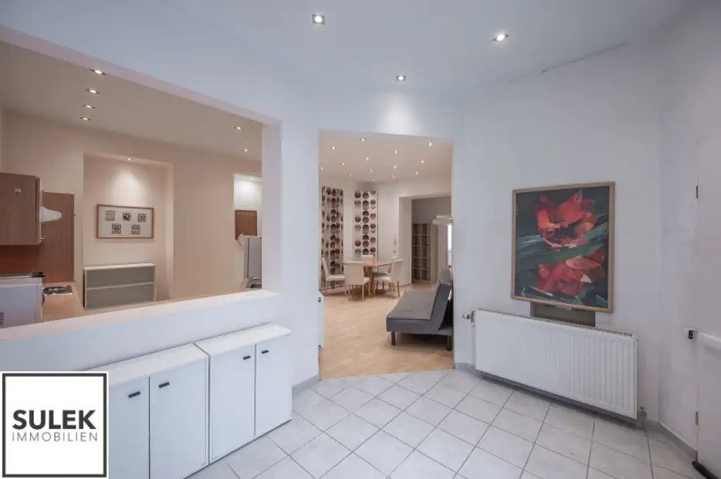 Ab sofort beziehbar: teilmöblierte Altbau-Erdgeschosswohnung nahe U3 Johnstraße