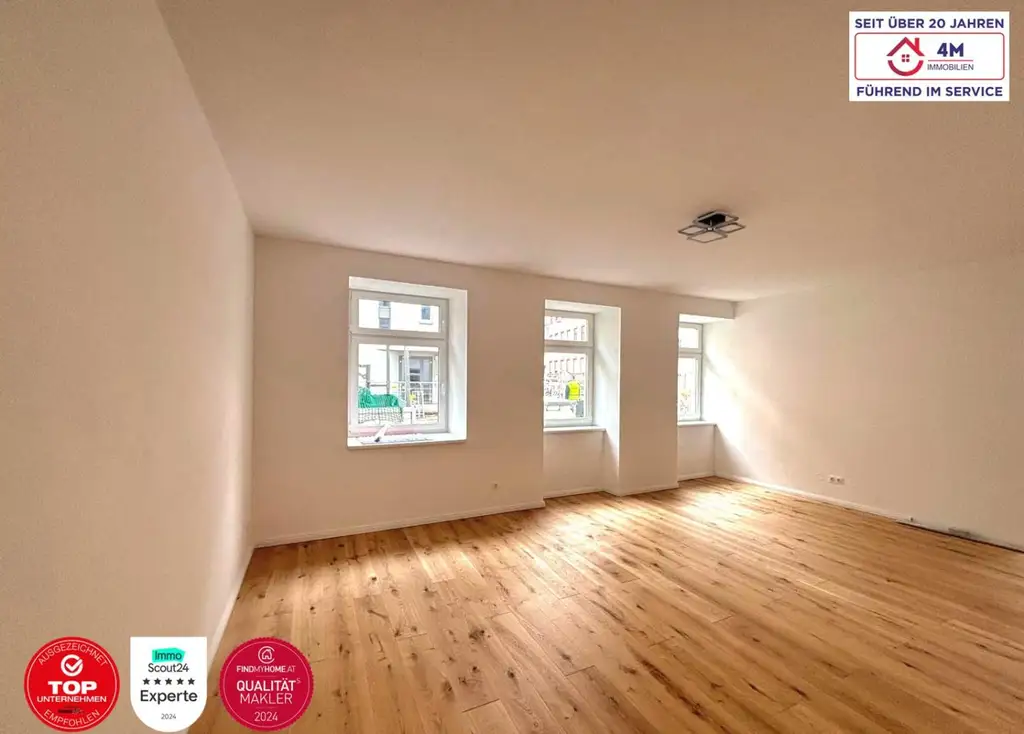 Schöngeschnitten 63,51m² Altbauwohnung – Schlüsselfertig & Erstbezug nach Generalsanierung!