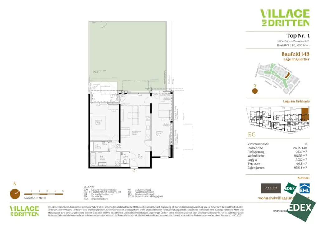 VILLAGE IM DRITTEN | BAUFELD 14B | 3-ZIMMER GARTENWOHNUNG