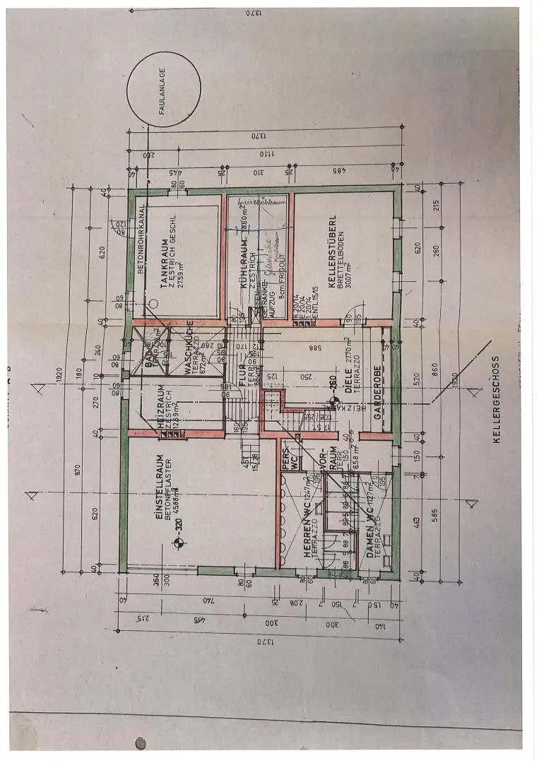 Plan Kellergeschoss
