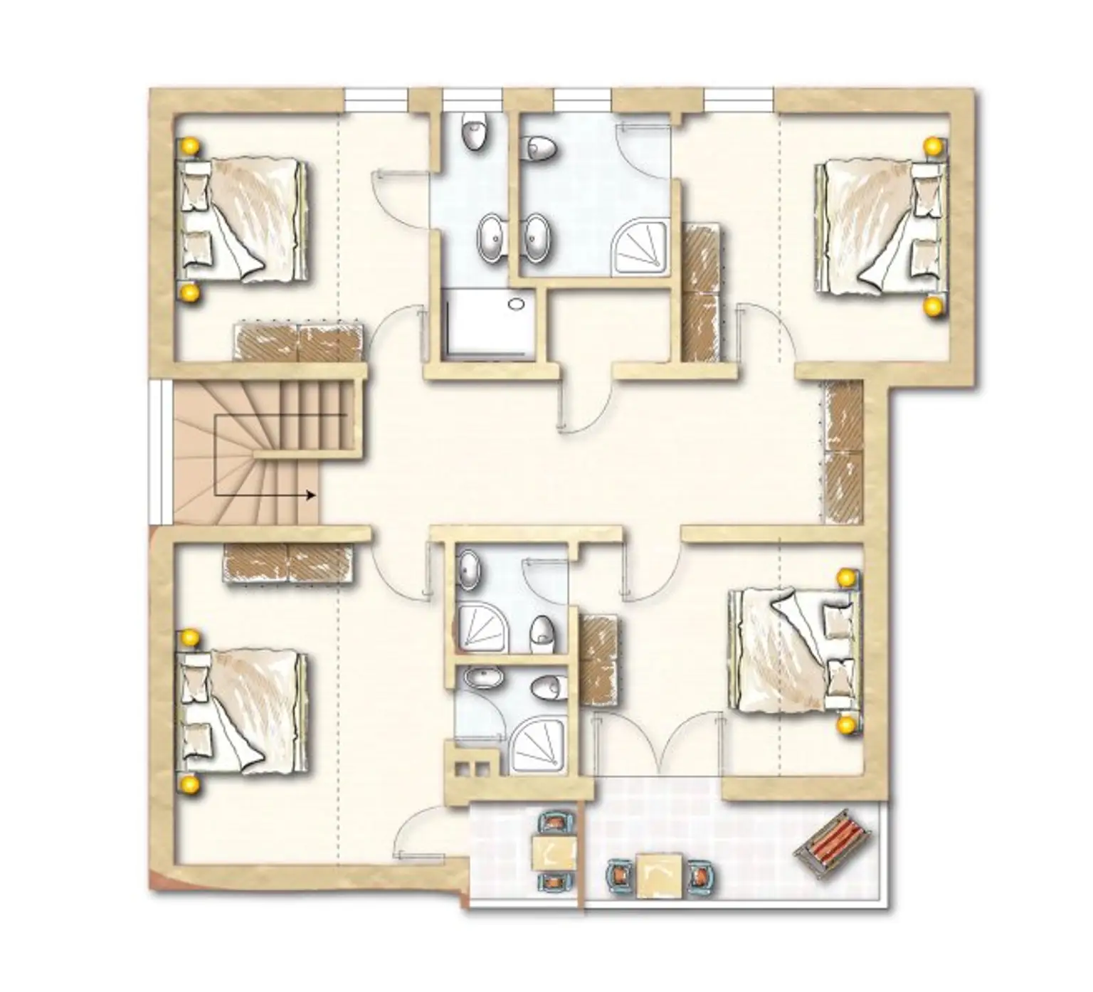 Grundriss Obergeschoss