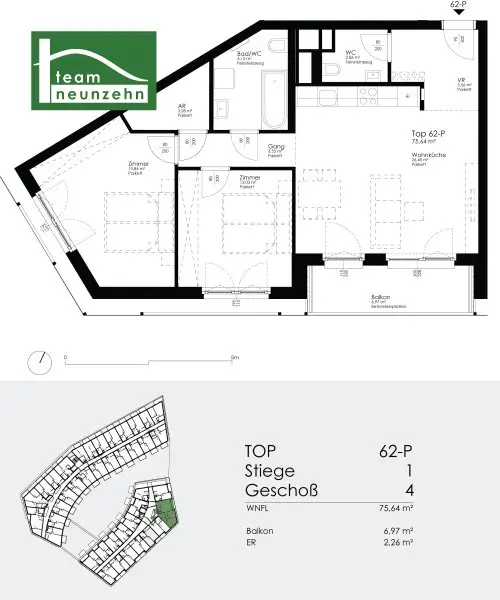 Lichtdurchflutete 3-Zimmer Wohnung in 1220 Wien - ab 01.02.2026 verfügbar!