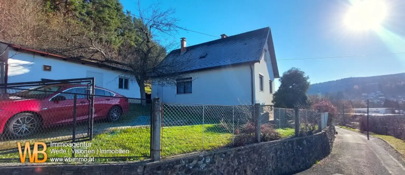 Panorama 200m² WFL, 2 Wohngeschoße, großer Garten, Obstbäume, Wald