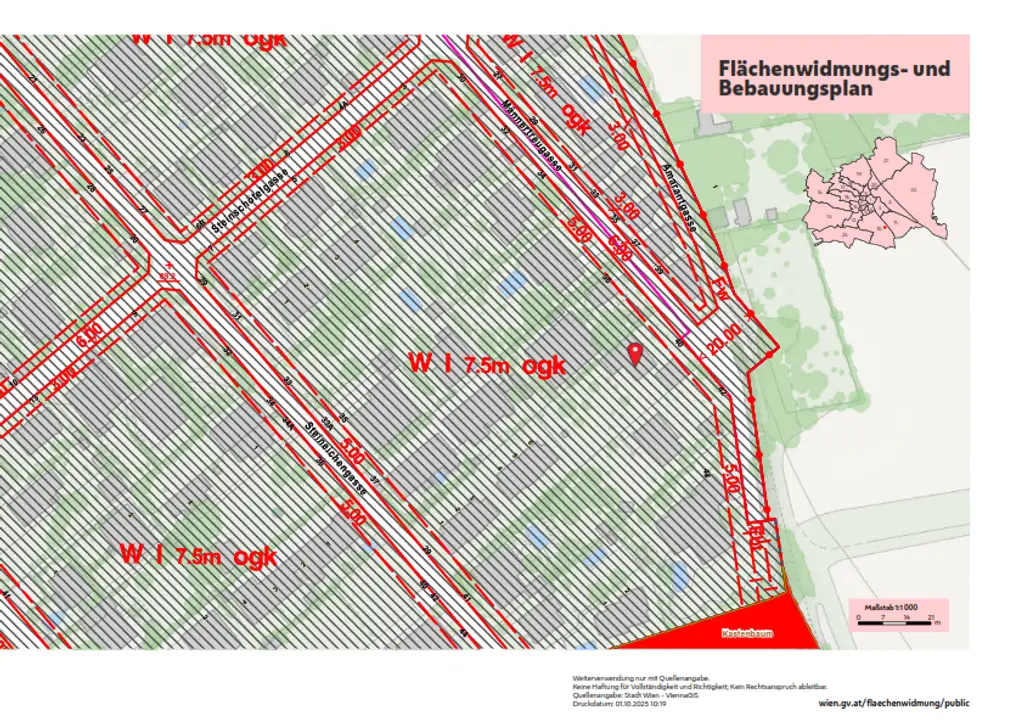 Grundstück mit Altbestand in attraktiver Wohngegend in Oberlaa !