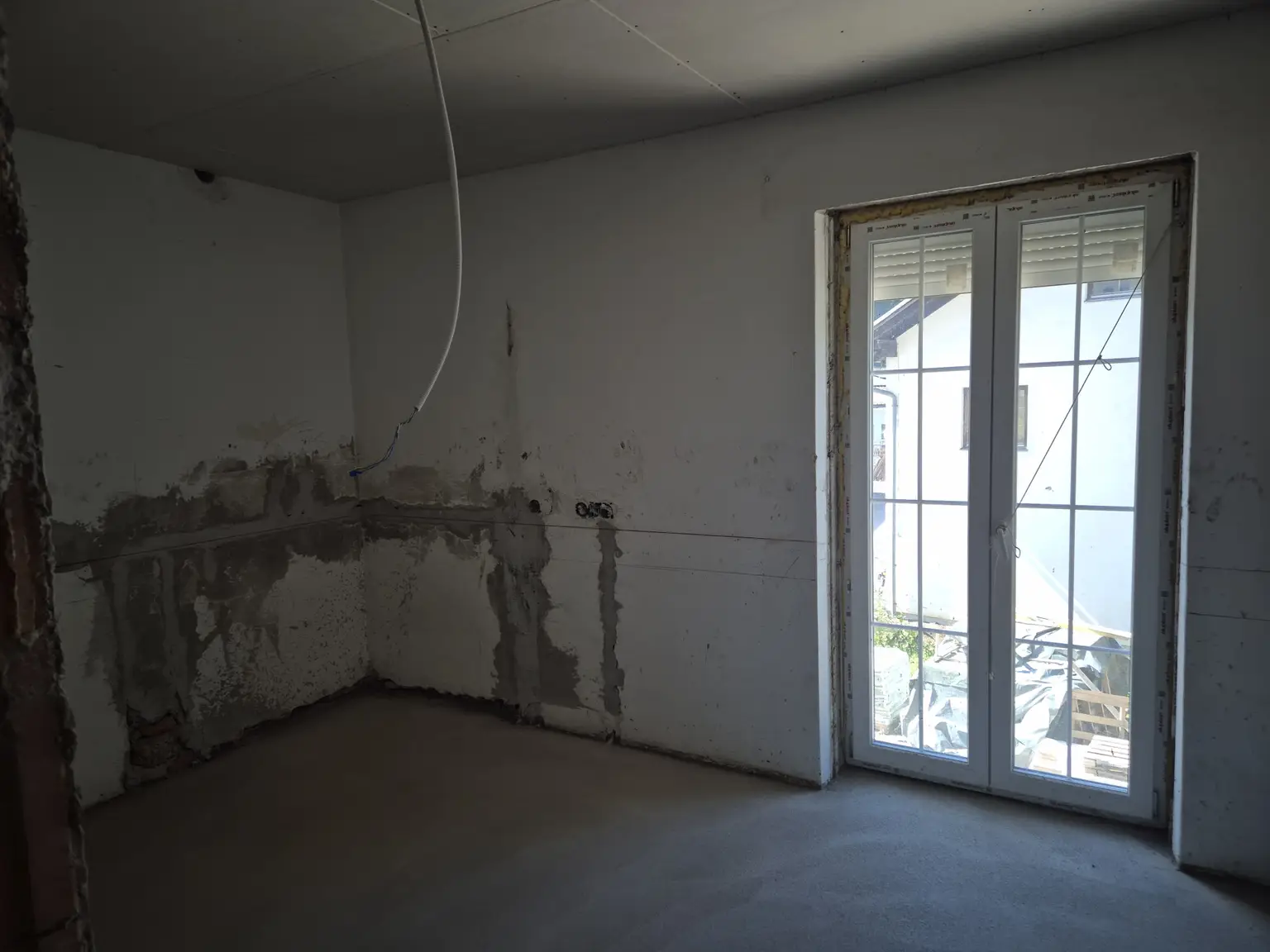 Schlafzimmer Rohzustand