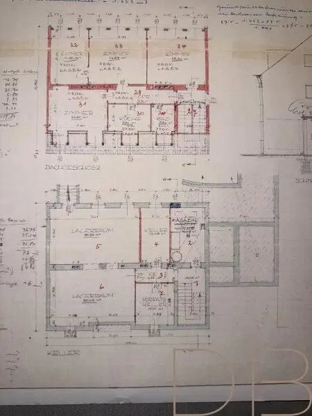 Grundriss Keller & 2.Stock (Loggia noch nicht enthalten)
