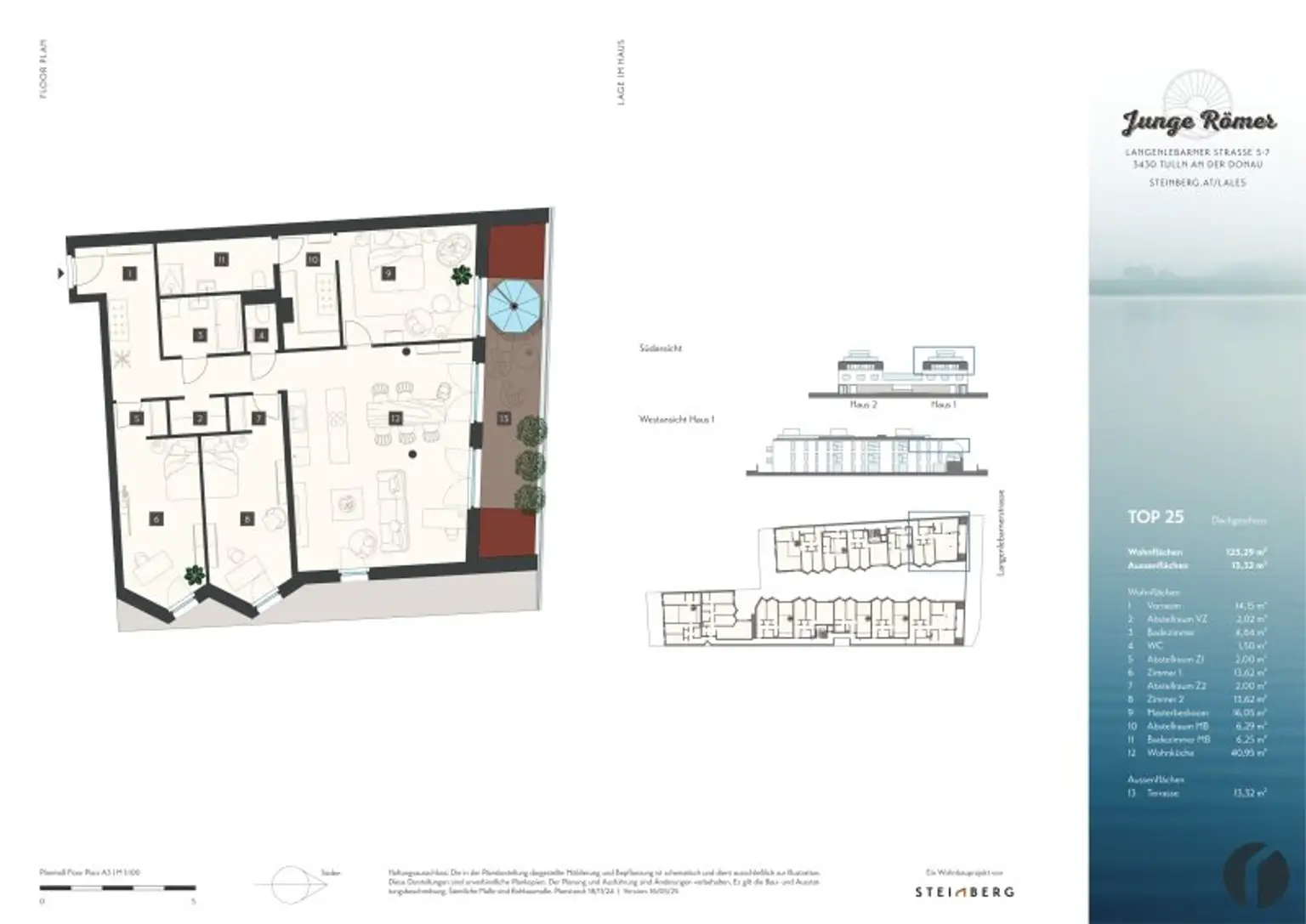 4 Zimmer Wohnung mit Dachterrasse