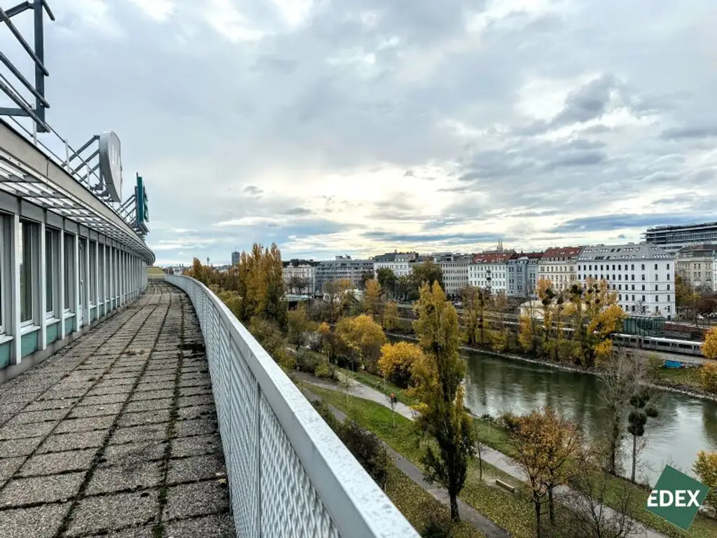 Hochwertige Bürofläche samt großzügiger Terrasse an der Brigittenauer Lände
