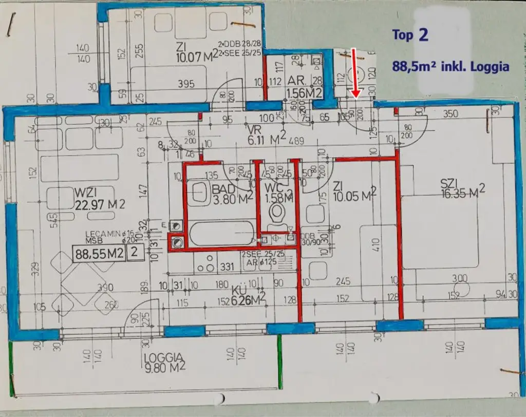 4-ZIMMER WOHNUNG MIT GROSSER LOGGIA