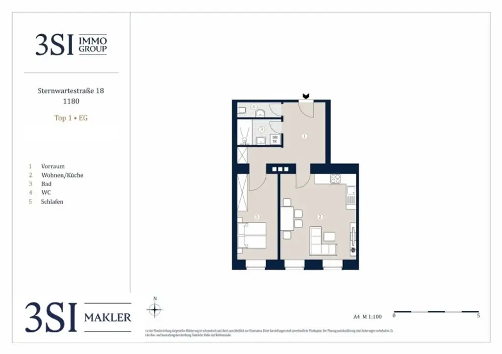 Exklusive sanierte Wohnung nahe Kutschkermarkt – Hochwertige Ausstattung