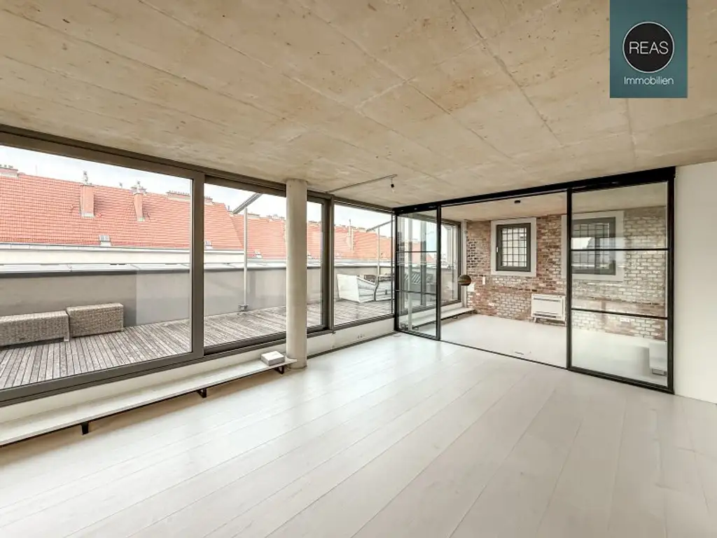 Atemberaubendes Penthouse Loft in der Brotfabrik Wien!