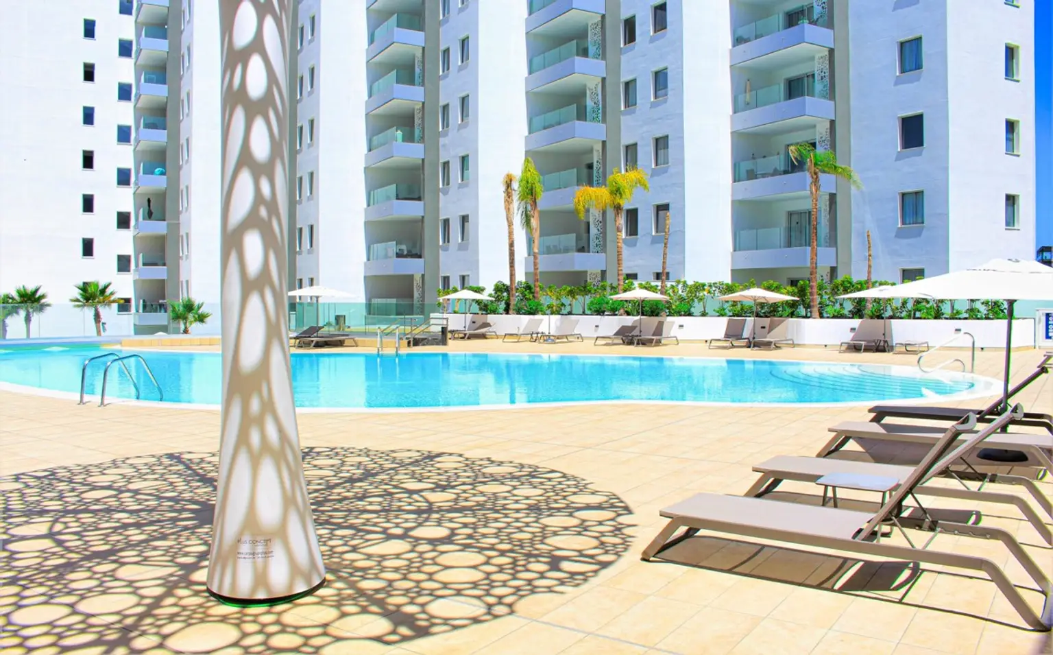 Ocean Garden – Moderne Apartments mit Pool nahe am Meer in Playa Paraíso
