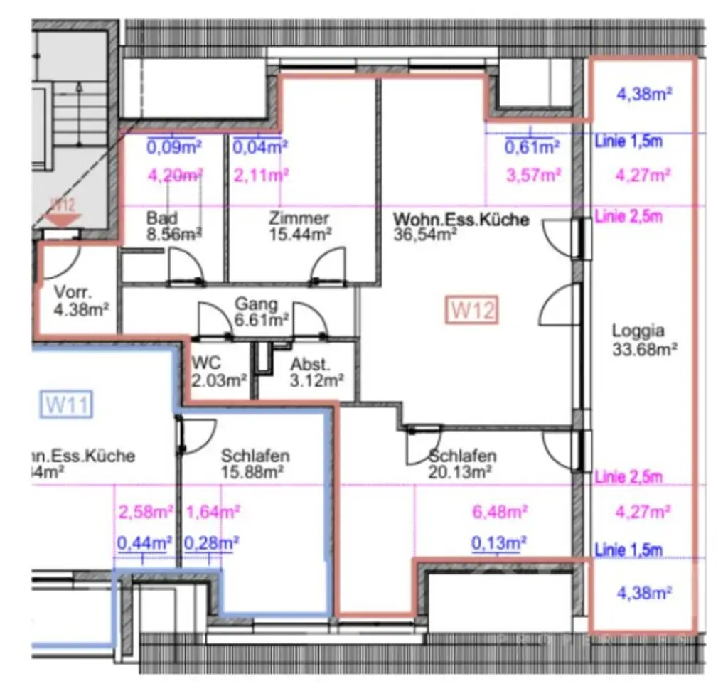 Exklusive Dachgeschosswohnung in Weinitzen bei Graz