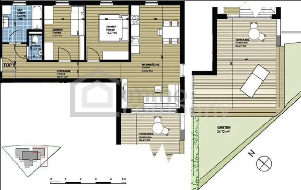 Wohnhighlight in Wattens – 3 Zimmer Terrassenwohnung mit Tiefgaragenplatz