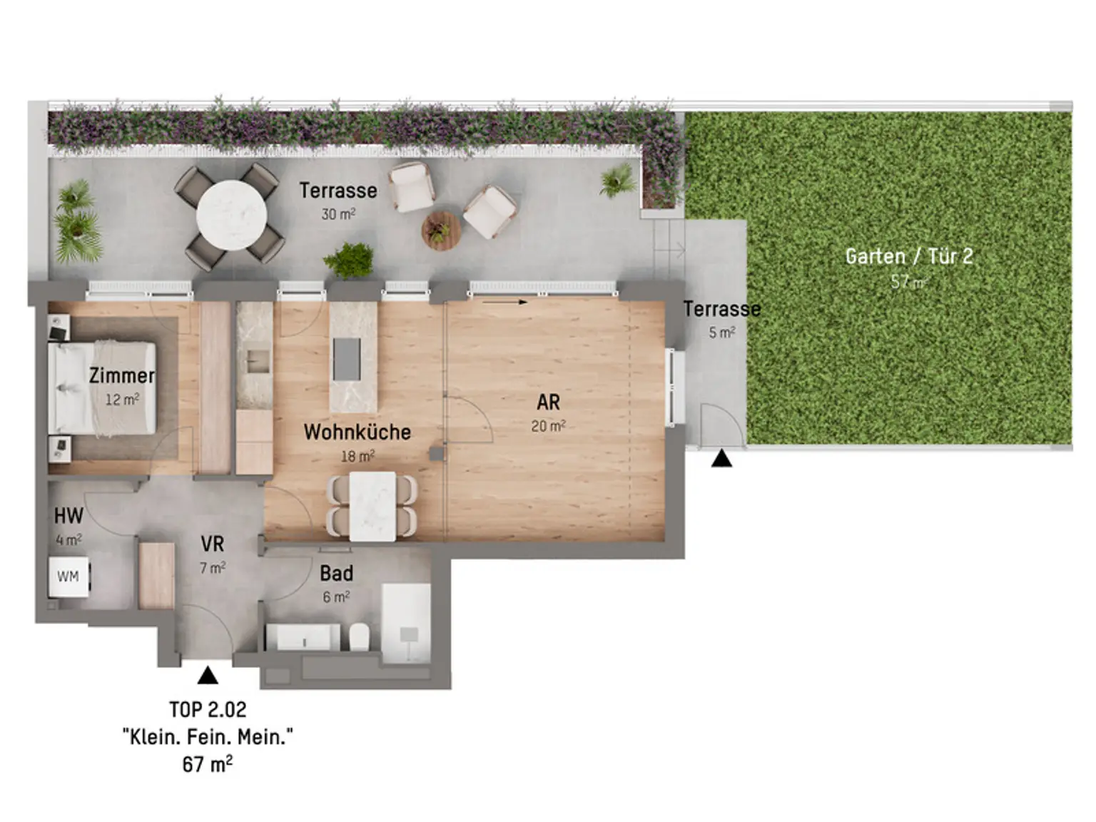 1210, Langenzersdorfer Straße, In Strebersdorf am Fuße des Bisambergs, 2-Zimmer-Eigentumswohnung