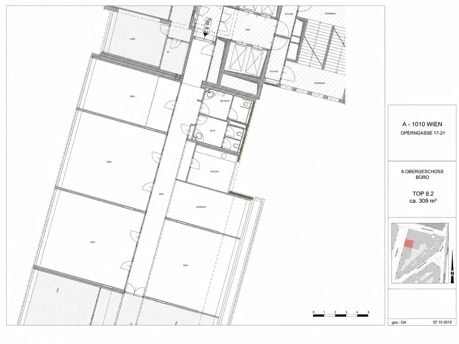1040 Wien, Operngasse 17-21 9.OG 309m²